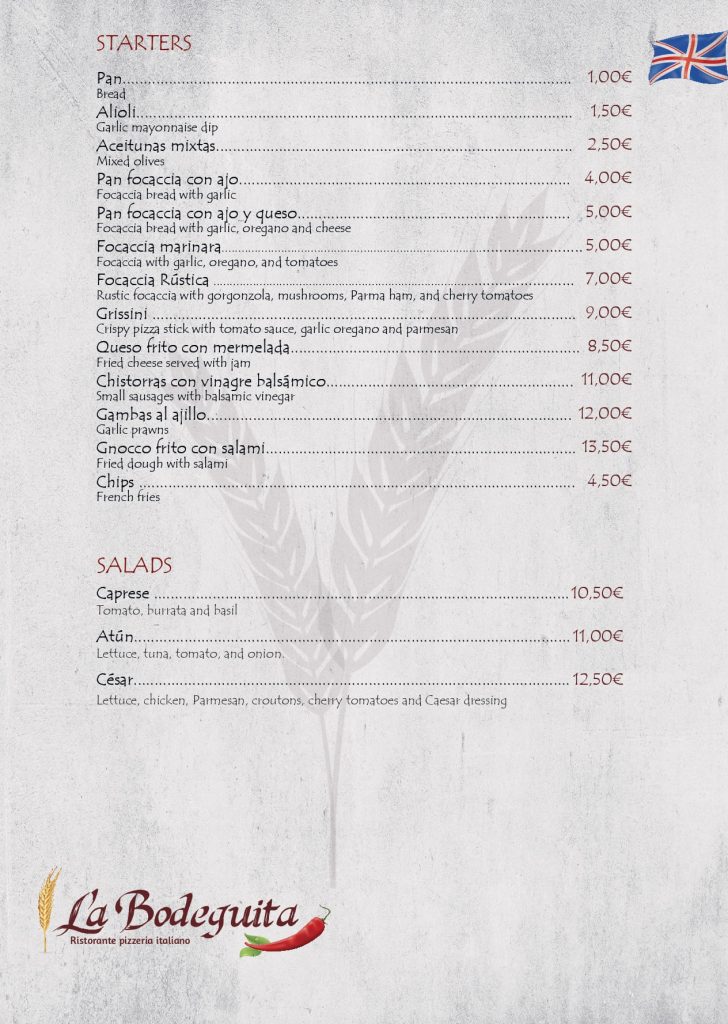 Menu La Bodeguita EN - 01