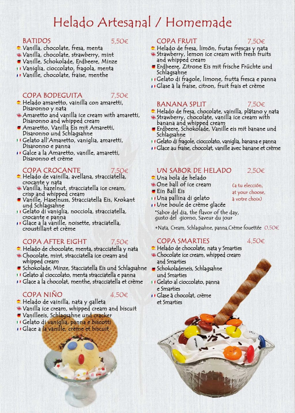 dolci gelato coppe